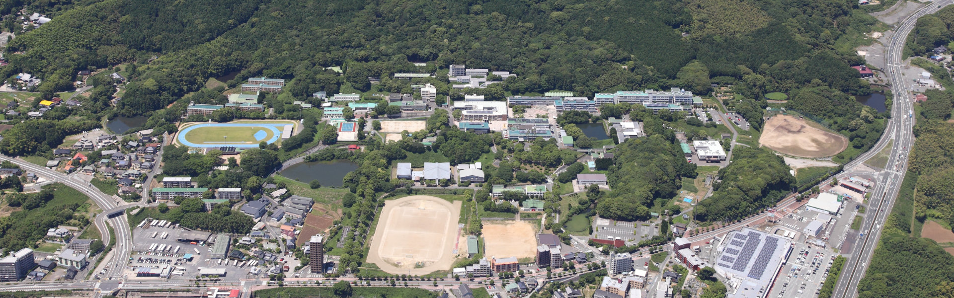 福岡教育大学の航空写真１