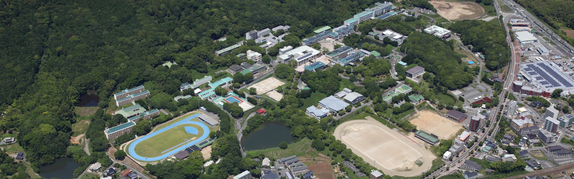 福岡教育大学の航空写真２